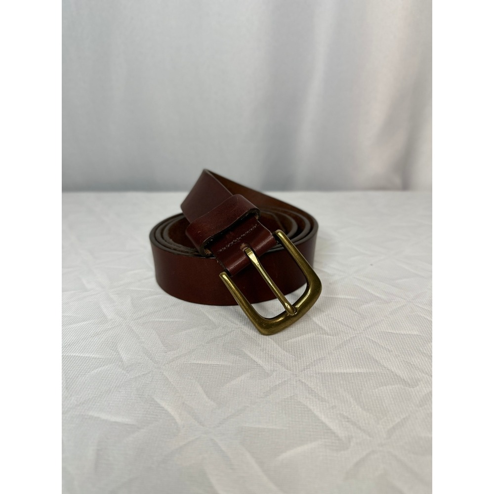 Duluth Everyday Leather Work Belt Brown SZ 42 Outdoor Workwear Utility Classic